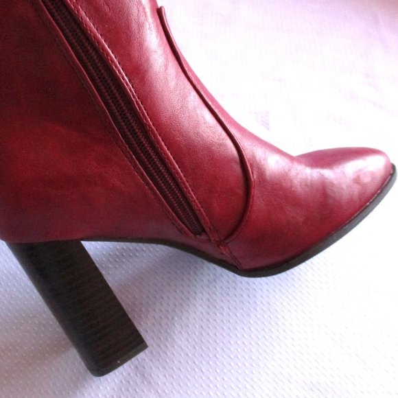 💋❤ JOURNEE COLLECTION KARIMA WC RED BOOTS – 7WC – NWT ❤💋 - Picture 5 of 15